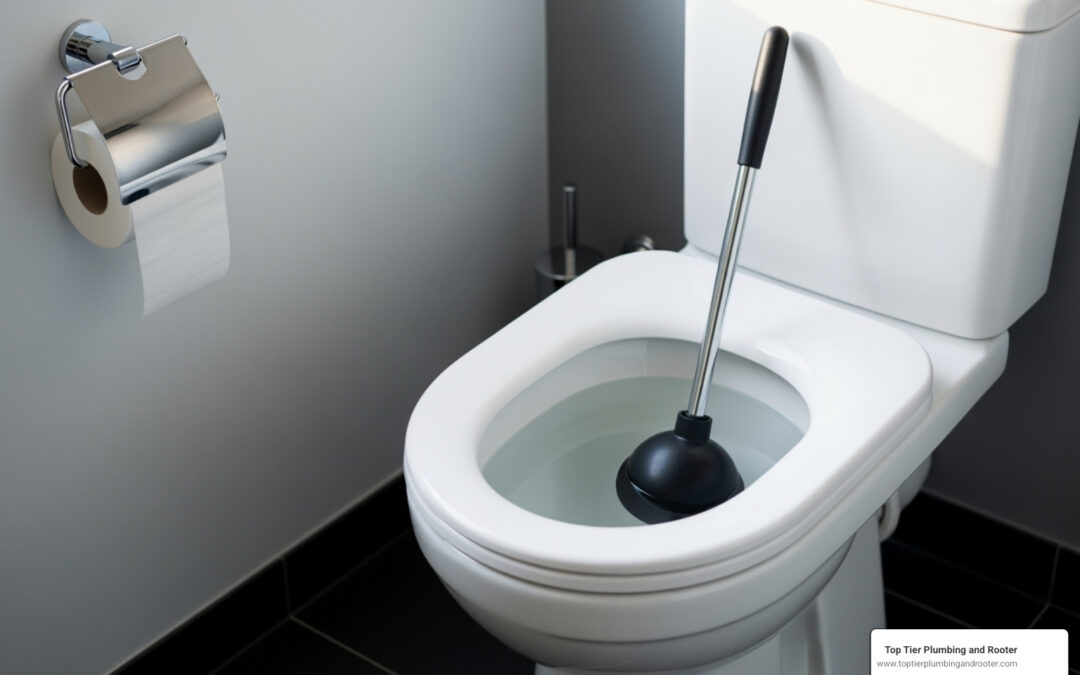 Clogged toilet repair Riverside